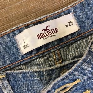 Hollister ripped jean shorts
